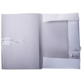 Папка для бумаг белая с завязками, мелованная, 300 г/м&sup2; OfficeSpace 158535