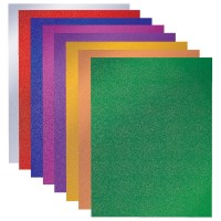Цветной картон А4 голографический, ЗОЛОТОЙ ПЕСОК, 8 цветов, 230 г/м2, BRAUBERG, 124755