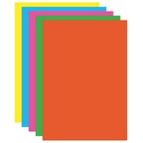 Картон цветной BRAUBERG &quot;Лето&quot; 129918, мелованный, флуоресцентный, 10 листов 5 цветов, А4, 200х290 мм