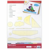 Картон цветной BRAUBERG Кораблик 129907, большого формата, А3 немелованный (матовый), 8 листов 8 цветов, (297х420 мм)