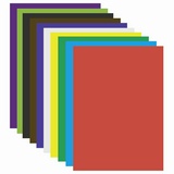 Картон цветной BRAUBERG Галактика 129908, большого формата, А3, мелованный (глянцевый), 10 листов 10 цветов, 297х420 мм