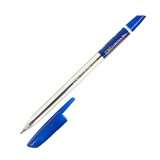 Ручка шариковая CORONA PLUS 3002N blue, прозрачный корпус, 0,7 мм, синяя