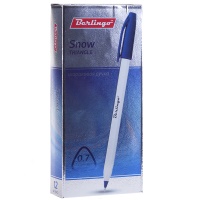Ручка шариковая Berlingo Triangle Snow CBp_70853, 0,7 мм, красная