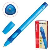 Ручка шариковая Stabilo &quot;LeftRight&quot; 6318/1-10-41 для левшей, синяя, 0,4 мм, грип, голубой корпус