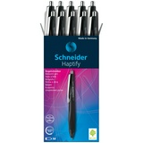 Ручка шариковая масляная автоматическая Schneider Haptify 135301, черная, 0.5 мм