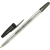 Ручка шариковая Corvina черная 411633 прозрачный корпус, 0.7 мм