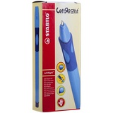 Ручка шариковая Stabilo LeftRight 6328/1-10-41, для правшей, синяя, 0,8 мм, грип, голубой корпус