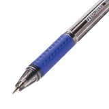 Ручка шариковая масляная BRAUBERG Black Tone 142951, СИНЯЯ, корпус тонированный, узел 0,7 мм, линия письма 0,35 мм