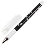 Ручка шариковая масляная с грипом BRAUBERG BLACK&amp;WHITE Melody 142658, СИНЯЯ, узел 0,7 мм, линия письма 0,35 мм