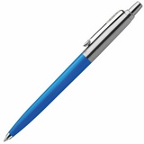 Ручка шариковая PARKER Jotter Plastic CT 2076052, корпус синий, детали из нержавеющей стали, блистер, синяя