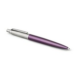Набор PARKER: ручка шариковая Jotter Core Victoria Violet CT 2061286, синяя и темно-коричневый чехол из экокожи