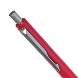 Ручка шариковая PARKER Vector Standard Red CТ 2025453, корпус красный, детали из нержавеющей стали, синяя