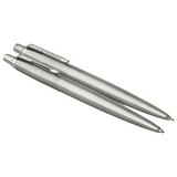 Набор PARKER Jotter Stainless Steel CT 2093256, шариковая ручка синяя и механический карандаш