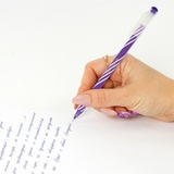 Ручка шариковая масляная ЮНЛАНДИЯ &quot;CANDY&quot;, синяя, корпус ассорти, узел 0,6 мм, линия письма 0,3 мм, 143019