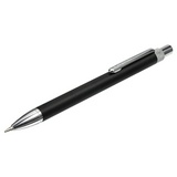 Ручка подарочная шариковая BRAUBERG &quot;Allegro&quot;, СИНЯЯ, корпус черный с хромированными деталями, линия письма 0,5 мм, 143491