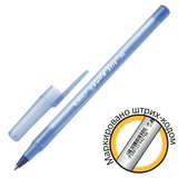 Ручка шариковая BIC Round Stic, синяя, корпус голубой, узел 1 мм, линия письма 0,32 мм, 934598