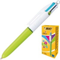 Ручка шариковая автоматическая BIC 4 Colors FASHION 4 цвета, 1 мм, четырехцветная