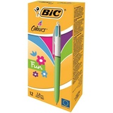 Ручка шариковая автоматическая BIC 4 Colors FASHION 4 цвета, 1 мм, четырехцветная