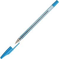Ручка шариковая Beifa AA927-BL, прозрачный корпус, синяя паста, 0.5 мм