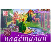 Восковой пластилин Луч Фантазия 25С 1525-08, 24 цвета, 420 г