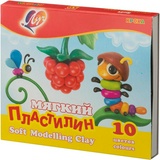 Мягкий пластилин Луч Кроха, 12С 875-08, 10 цветов, 165г,