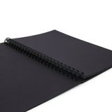 Скетчбук BRAUBERG ART CLASSIC 128952, черная бумага 120 г/м2, А5 (148х210 мм), 32 л, гребень