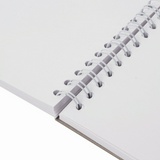Скетчбук BRAUBERG ART DEBUT 110997, белая бумага 100 г/м2, А6 (105х148 мм), 60 л, жёсткая подложка, гребень