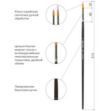 Кисть профессиональная BRAUBERG ART &quot;CLASSIC&quot; 200660, синтетика жесткая, круглая, №6, длинная ручка