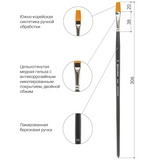 Кисть профессиональная BRAUBERG ART &quot;CLASSIC&quot; 200667, синтетика жесткая, плоская, №10, длинная ручка
