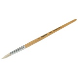Кисть ПИФАГОР, КОЗА, круглая, № 5, деревянная лакированная ручка, с колпачком, 200828