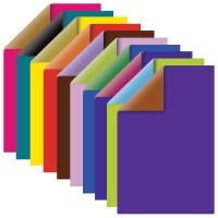 Цветная бумага А4 ДВУСТОРОННЯЯ МЕЛОВАННАЯ, 10 листов, 20 цветов, папка, BRAUBERG, 200х283мм, 124788