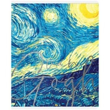 Тетрадь 48 листов, А5, клетка Greenwich Line &quot;Van Gogh&quot; N5c48-26454, фактурное тиснение, тиснение фольгой, 70 г/м2