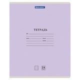 Тетрадь 24 л. BRAUBERG КЛАССИКА NEW клетка, обложка картон, АССОРТИ (5 видов), 105702