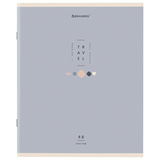 Тетрадь А5 48 л. BRAUBERG скоба, клетка, обложка картон, &quot;Natural&quot; (микс в спайке), 404359