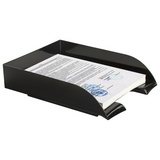 Лоток горизонтальный для бумаг BRAUBERG Office style 237286, 320х245х65 мм, черный