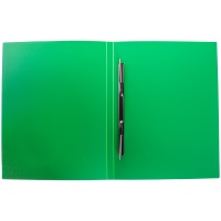 Папка скоросшиватель с пружинным механизмом OfficeSpace A4, зеленая