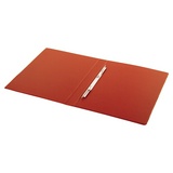 Папка с металлическим пружинным скоросшивателем BRAUBERG 228338, картон/ПВХ, 35 мм, красная
