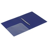 Папка с металлическим скоросшивателем и внутренним карманом BRAUBERG Диагональ 221352, темно-синяя, до 100 листов, 0,6 мм