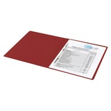 Папка с металлическим скоросшивателем BRAUBERG стандарт 221632, красная, до 100 листов, 0,6 мм