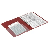 Папка с металлическим скоросшивателем и внутренним карманом BRAUBERG &quot;Диагональ&quot;, темно-красная, до 100 листов, 0,6 мм, 221355