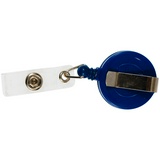 Держатель-рулетка для бейджей Berlingo PDk_00015, 70 см, петелька, клип, синий