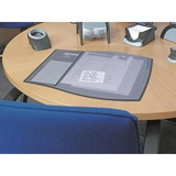 Коврик на стол Durable 39х44 см, мягкий пластик, 3 верхних слоя, черный