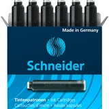 Капсулы, чернила Schneider 6601 для перьевых ручек, черные 6 шт