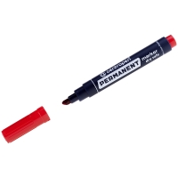 Маркер Centropen Permanent 8516, 2-5 мм, красный, скошенный