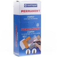 Маркер Centropen Permanent 2836, 2 мм, синий