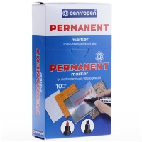 Маркер Centropen Permanent 8576 зеленый, скошенный, 1-4,6 мм