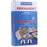 Маркер Centropen Permanent 8576 черный, скошенный, 1-4,6 мм