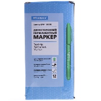 Маркер OfficeSpace DPM_1580GR зеленый, двухсторонний, 0,5-2,2мм