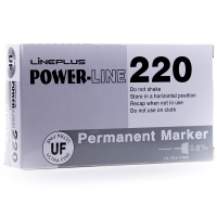 Маркер перманентный Line Plus 220 (200UF) черный, 0.5 мм