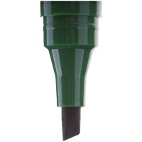 Маркер перманентный Crown Multi Marker CPM-800CH зеленый, скошенный, 1-5 мм